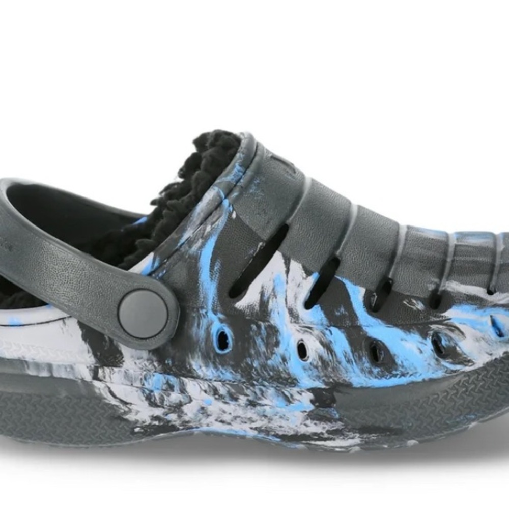 Kids' Black and Blue Clogs